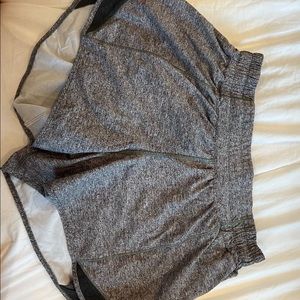 Lululemon size 6 long grey hotty hot shorts!